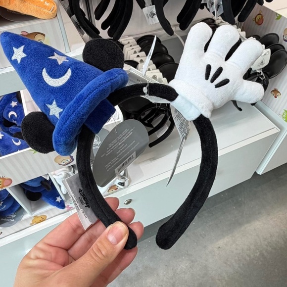 Disney Accessories - NEW Disney Build Your Own Headband Plush Sorcerer Hat Mickey Glove